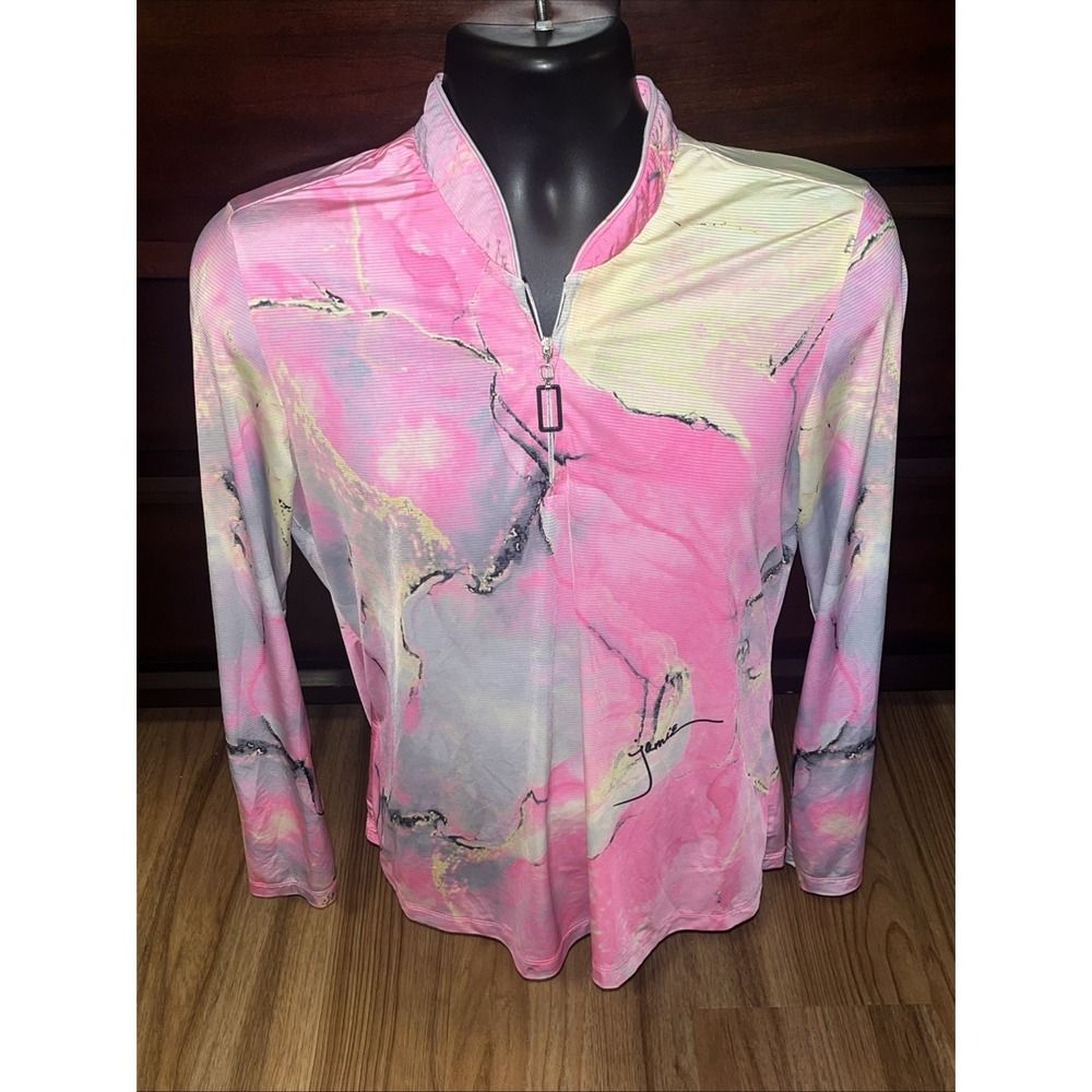 SunSense by Jamie Sadock Women's Size Medium 1/4 Zip Golf Pullover Long Sleeve